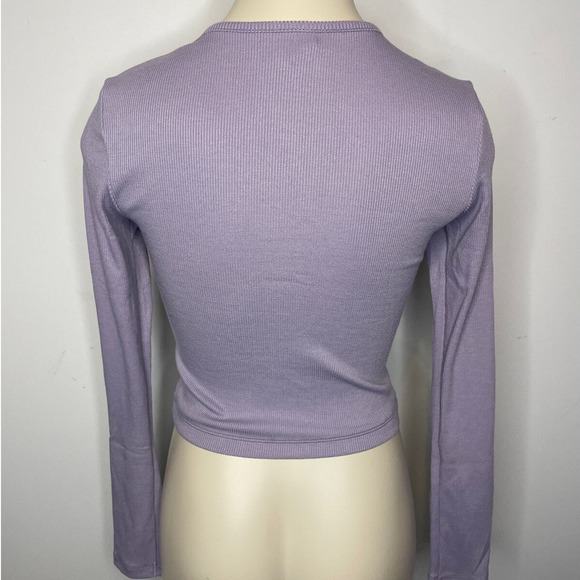 Outdoor Voices Women's Size Small CozyRib Cropped Cardigan Sweater Earl Grey NWT - Picture 3 of 5